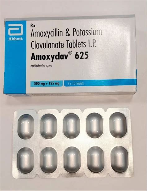 Amoxicillin Potassium Clavulanate Amoxyclave 625 Mg At Rs 170 Stripe