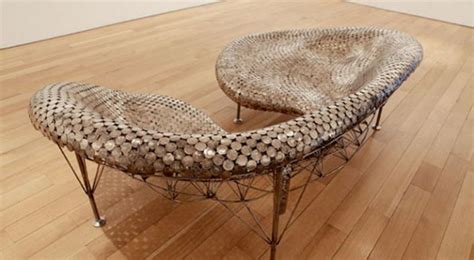 Creative Furniture Made Out Of Recycled Coins