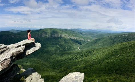 My Girlfriend Taking In The Views From Hawksbill Mountain Pisgah