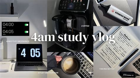 Am Study Vlog Studying Productive Mornings Taking Notes Coffee