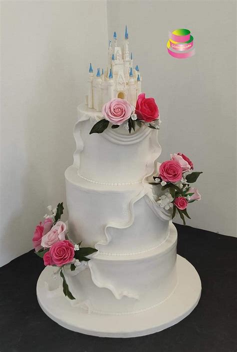 Wedding Cake Decorated Cake By Ruth Gatoandcake Cakesdecor