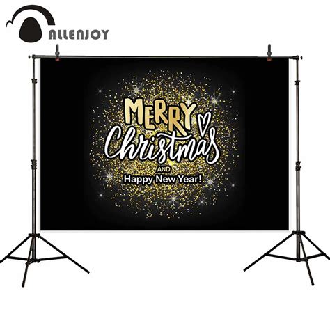 Allenjoy Fundos Para Est Dio De Fotografia P Dourado Feliz Natal E