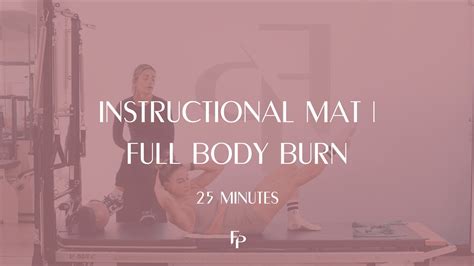 25 Min Mat Full Body Burn Forma Pilates