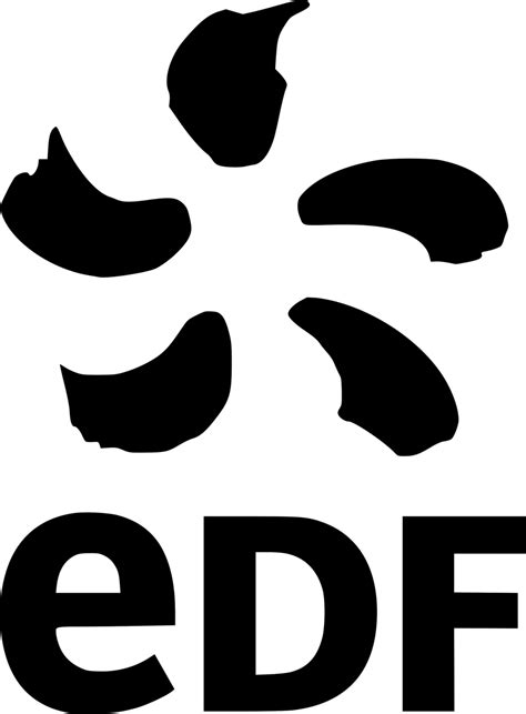 EDF Logo Black and White – Brands Logos