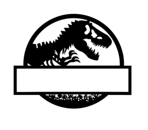 Jurassic Park Monogram Svg Cut File Etsy