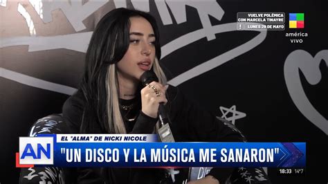 NICKI NICOLE PRESENTA ALMA en AMÉRICA NOTICIAS YouTube