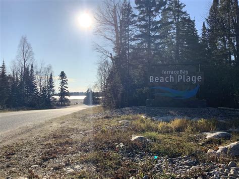 Terrace Bay Beach Lake Superior Circle Tour