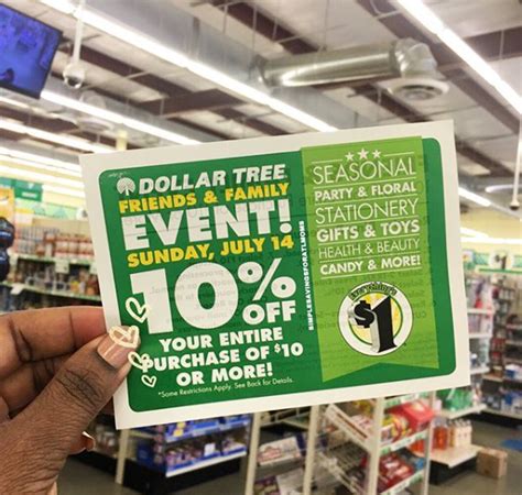 SAVE 10% AT DOLLAR TREE (GET YOUR COUPON NOW IN STORES)