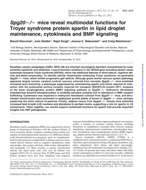 Troyer Syndrome