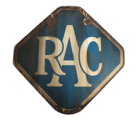 Lot 79 An Rac Double Sided Enamel Advertising Sign