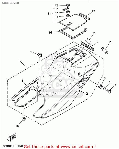 Yamaha Ysr50 1992 N Usa Side Cover Buy Original Side Cover Spares Online