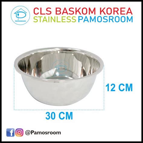 Jual Calypso Baskom Stainless 30Cm Baskom Korea Tebal Kualitas Top