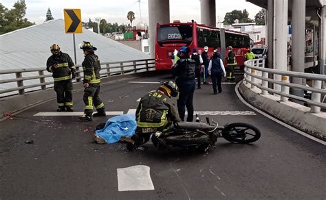 Muere Motociclista Atropellado Por Unidad De Metrob S De La L Nea