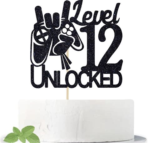 Cos Mos Video Game Level 12 Unlocked Birthday Cake Topper