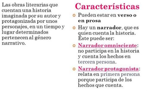 Cuáles son las características de la narrativa La narración