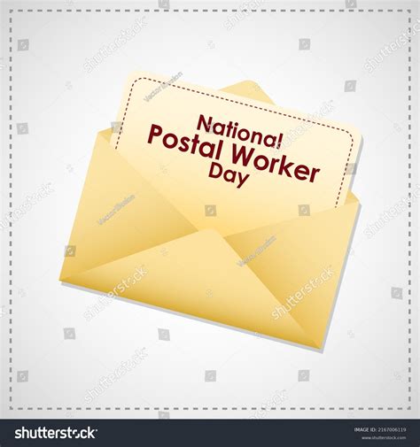 Vector Illustration For National Postal Worker Royalty Free Stock