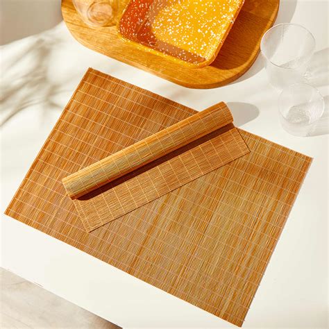 Hay Bamboo Placemat Set Of 2 Natural End Gb