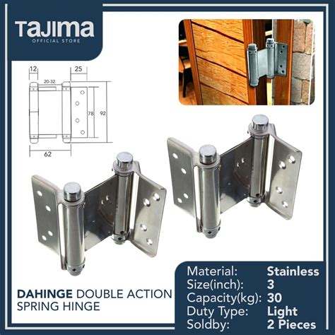 Tajima Double Action Spring Hinge Stainless 3 And 4 1 Pair Lazada PH