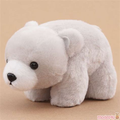 Cute Light Grey Bear Marukuma Pola Plush Toy Japan Bear Plush Toy