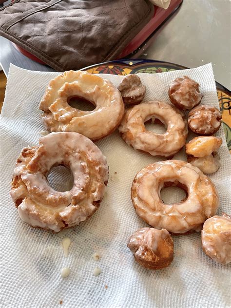 Homemade Old Fashioned Donuts Baking