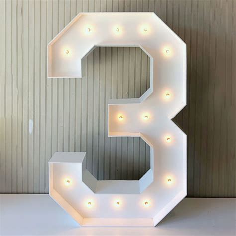 Cool Marquee Number 3 Direct From Factory Lita Sign