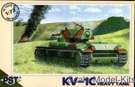 KV 1S WWII Soviet Heavy Tank 1942 PST Plastic Scale Model Kit In 1 72