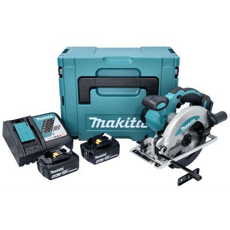 Makita DSS 610 RTJ Akku Handkreissäge 18 V 165 mm 2x Akku 5 0 Ah