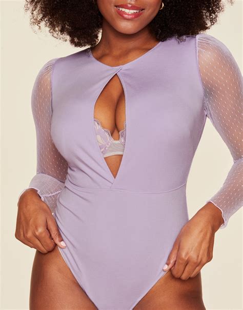 Kelsee Medium Purple Bodysuit Xs Xl Adore Me