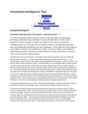 Psy Emotional Intelligence Assessment Essay Docx Emotional