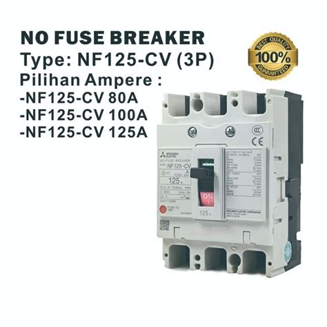 Jual Nfb No Fuse Breaker Mccb P Mitsubishi Nf Cv A A