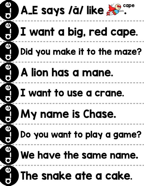 Phonics Based Fluency Sentences Long Vowels A Teachable Teacher