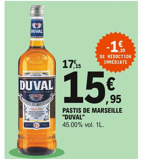 Promo Pastis De Marseille Dival Chez E Leclerc ICatalogue Fr