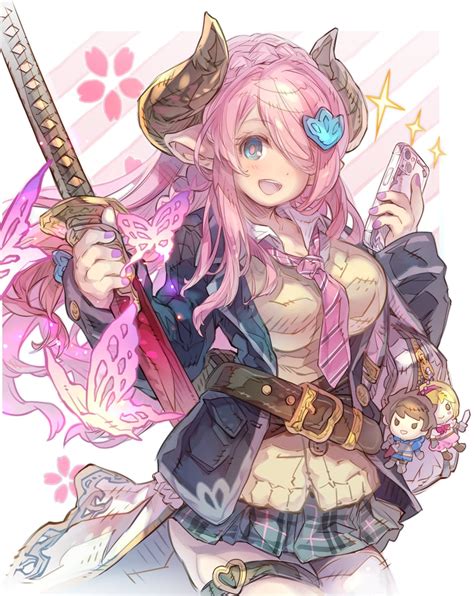 Djeeta Narmaya And Gran Granblue Fantasy Drawn By Haku Sabosoda