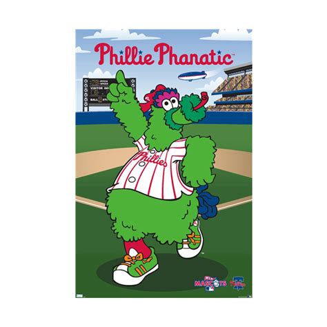 Trends International Mlb Philadelphia Phillies Phillie Phanatic Wall