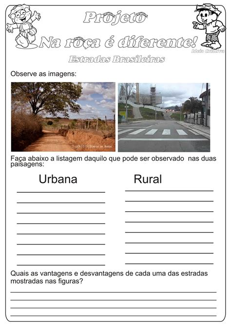 Atividades Sobre Campo E Cidade 4 Ano Image To U