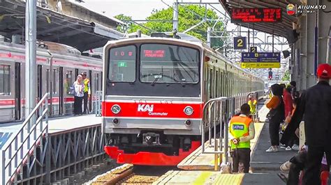 KOMPILASI KERETA REL LISTRIK COMMUTERLINE DI STASIUN ANGKE JR 205 TM