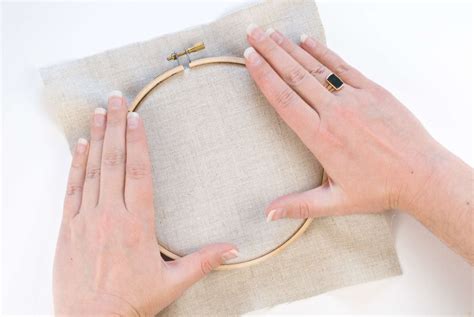 How To Securely Place Fabric In An Embroidery Hoop