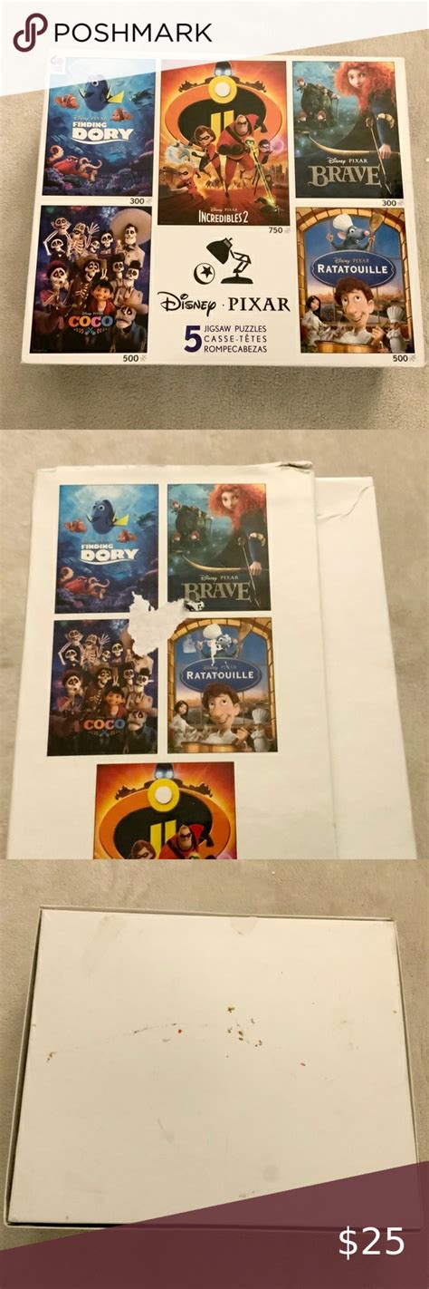 Disney Pixar 5 In 1 Multipack Puzzles Dory Incredibles Ratatouille