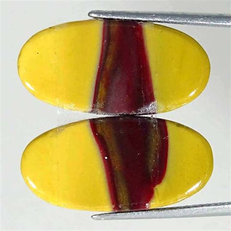 Cts Natural Mookaite Jasper Oval Pair Cabochon Gemstone Ebay