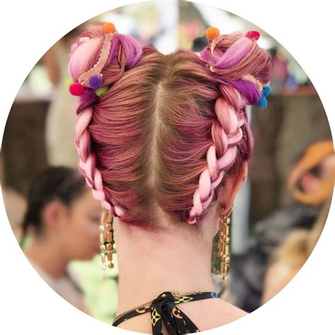 Festival Coachella Hair Braids Space Buns By Tatiana Karelina