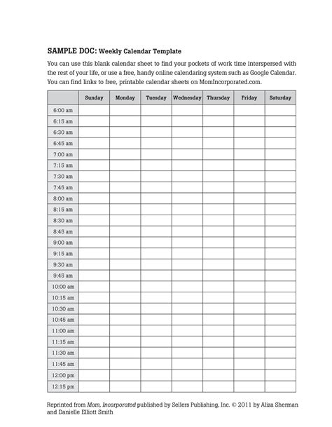 26 Blank Weekly Calendar Templates [PDF, Excel, Word] - Template Lab