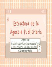 Diaz Brithany Papel Y Estructura De La Agencia Publicitaria Pdf