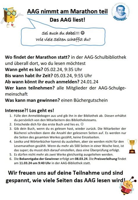 Lesemarathon Amandus Abendroth Gymnasium Cuxhaven