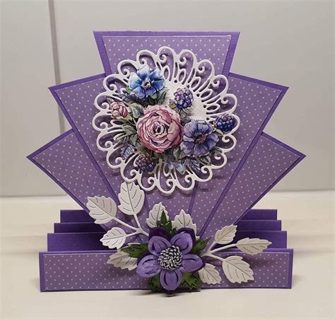 Poinsettia Double Fan Fold Card Artofit