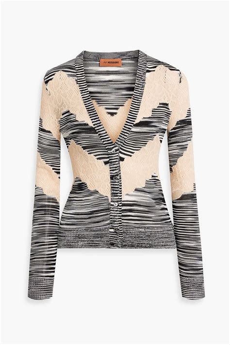 Missoni Space Dyed Crochet Knit Cardigan The Outnet