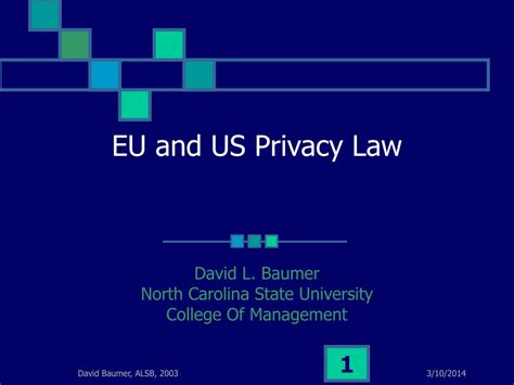 Ppt Eu And Us Privacy Law Powerpoint Presentation Free Download Id