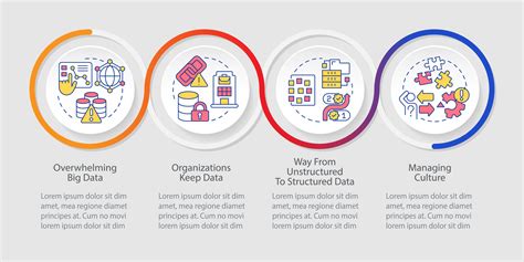 Data Management Challenges Loop Infographic Template Information