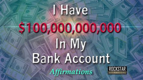 I Have 1 Million Pounds In My Bank Account Super Charged Affirmations Artofit