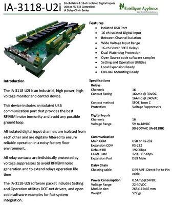 I O Board 16 Ch Relay Plus 16 Ch Isolated Digital Inputs EBay