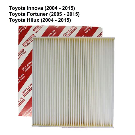 Aircon Cabin Filter For Toyota Innova 2004 2015 Fortuner 2005